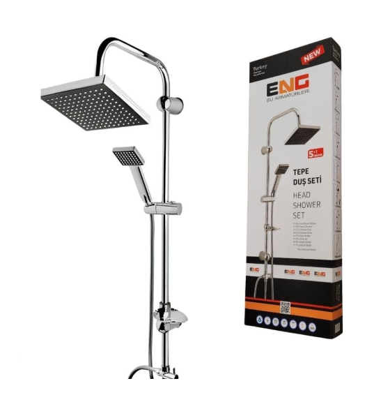 ENG ROBOT DUŞ SETİ SİYAH KARE